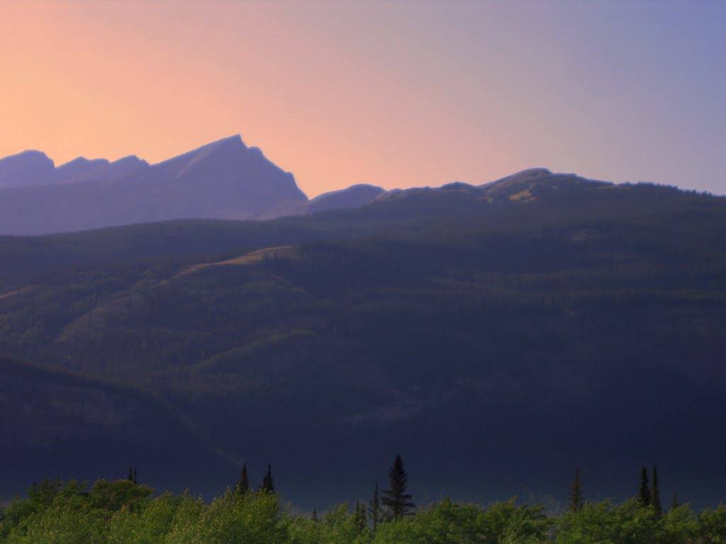 The Rockies From the Kootenay Plains West of Nordegg, Alberta, Canada by David Cure-Hryciuk