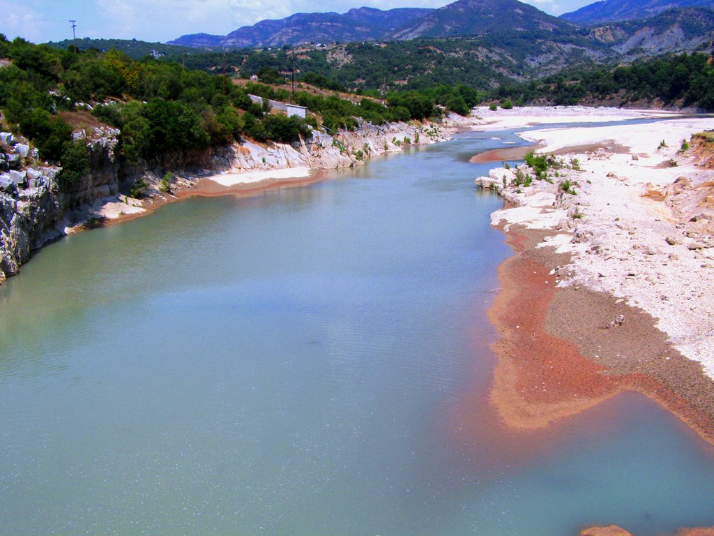 Acheloos River - Ποταμός Αχελώοςς απο την γέφυρα Τέμπλας by 2 - Vangelis Doutsios ,