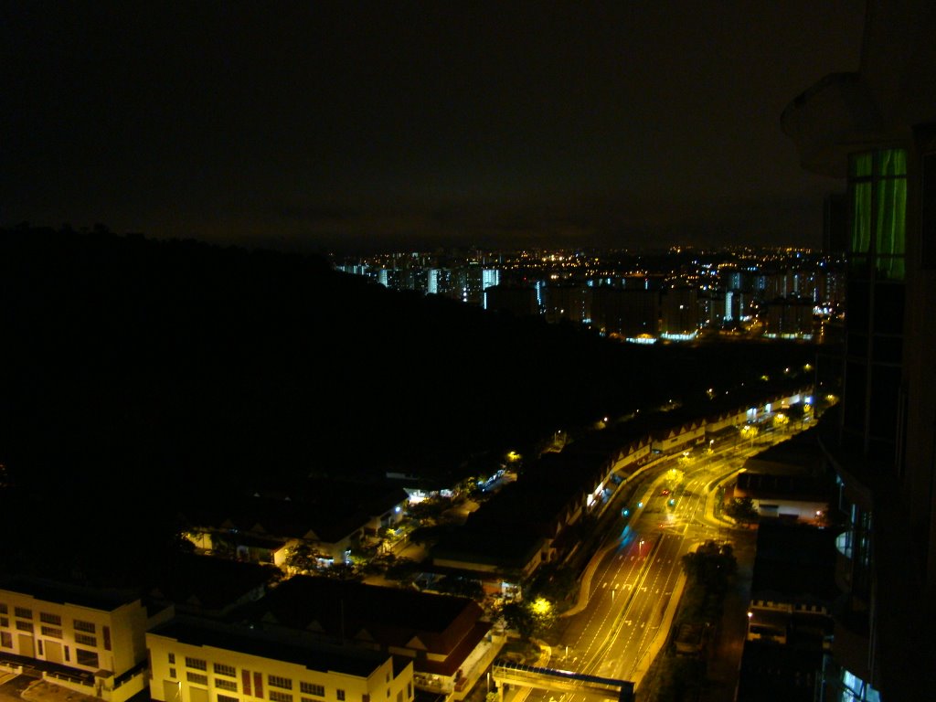 Malaysia, Road at Nighte by Adnan Haleem