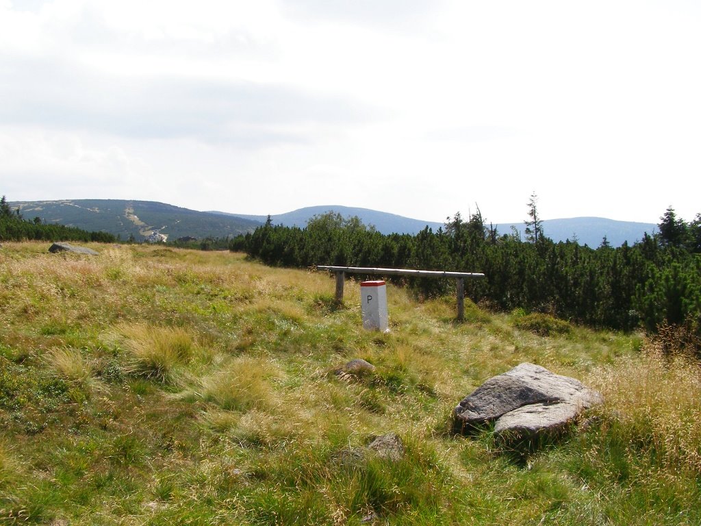 Polish-Czech state boundary on Szrenica by Dodge