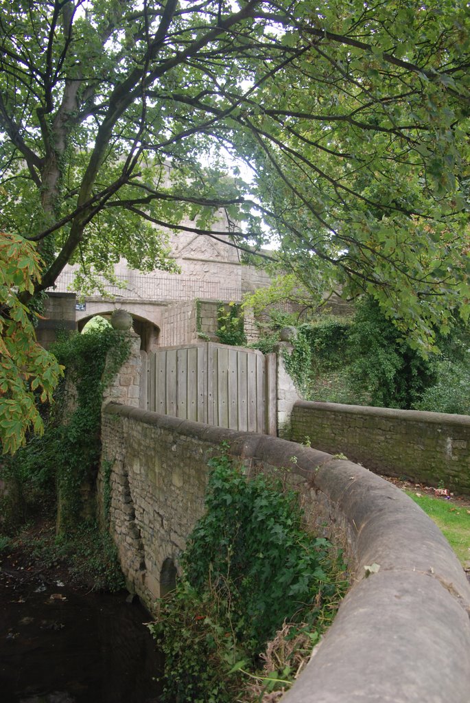 Bridge over the Moat at Tickhill Castle Gatehouse by chris booth1