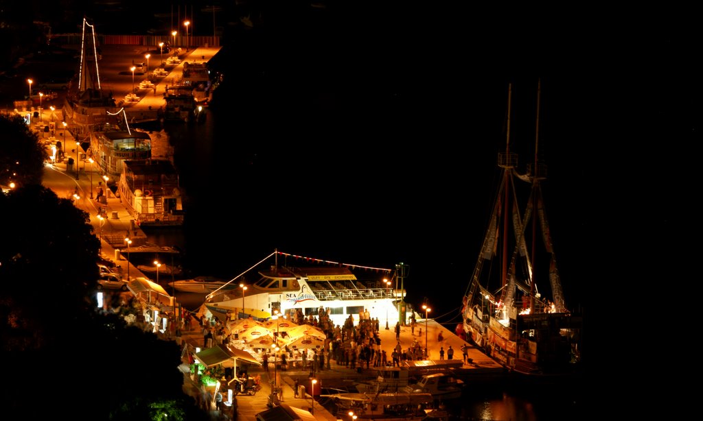 Rabac harbour in the late evening by BTA KB