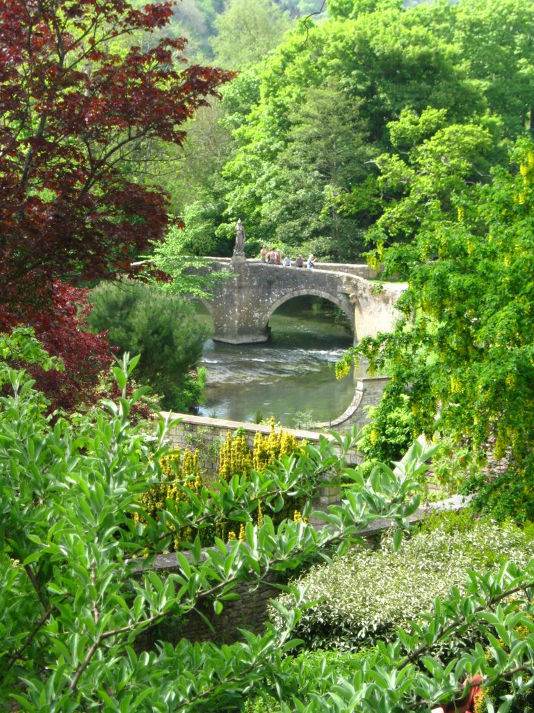 View to the Bridge from Iford Manor Garden by jayembee1969