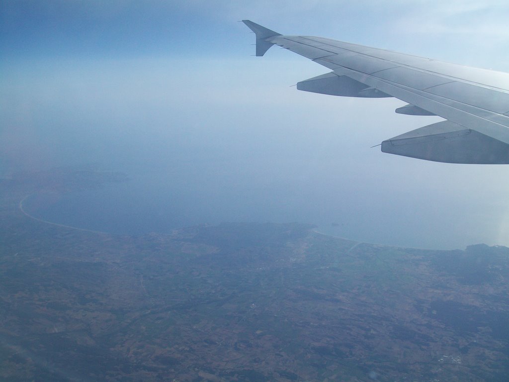 South coast of france from 36,000 feet by Brian L Potts