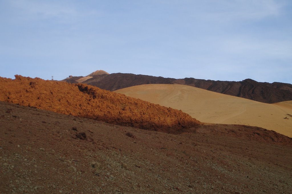 Montana Blanca with Teide in background by Tjaart Molenkamp