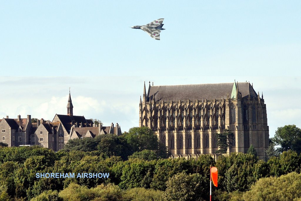 Vulcan over Lancing College by Trevor Walhen