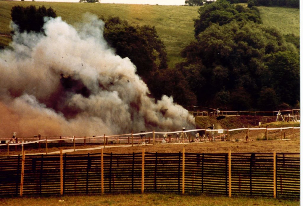 Train crash (staged) 17 July 1984 (2) by Brian B16