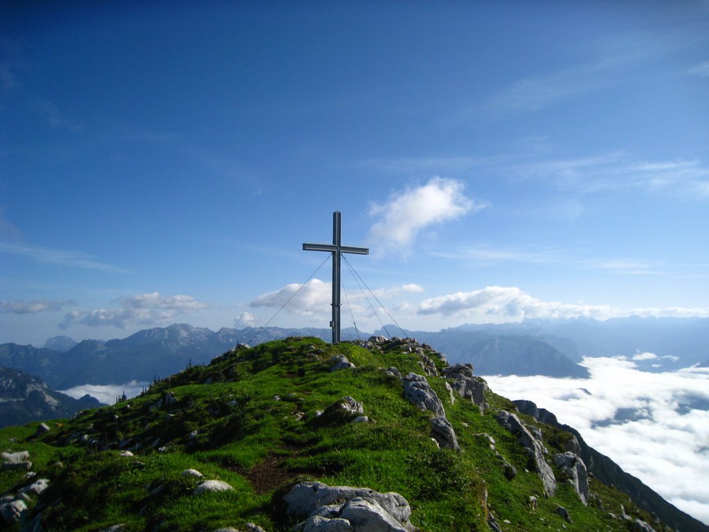 Gipfelkreuz Hoher Sarstein (1.975m) by OE5HCE Christian