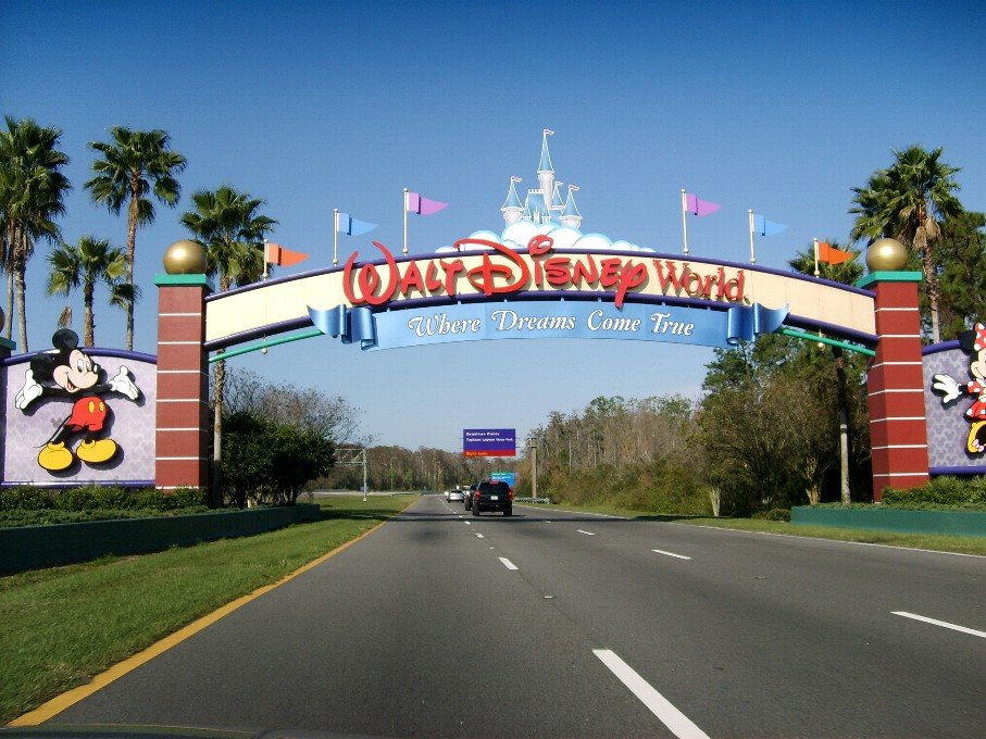 Disney Entrance. Copyright 2010 www.RickBennette.com by FineArtVideo.com