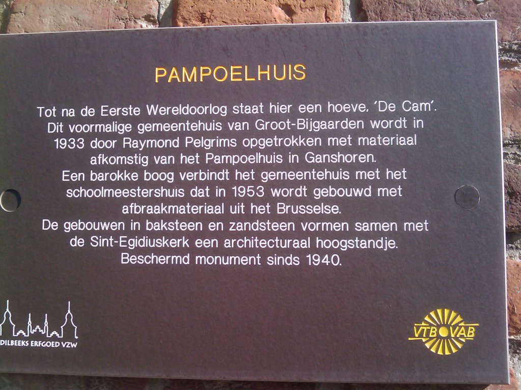 Pampoelhuis - Groot Bijgaarden by Bart van der Cruijse…