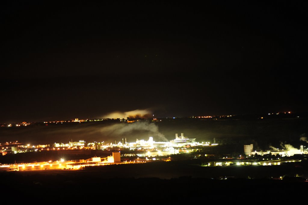 Zona industriale di Termoli vista da Guglionesi by micheleluigi