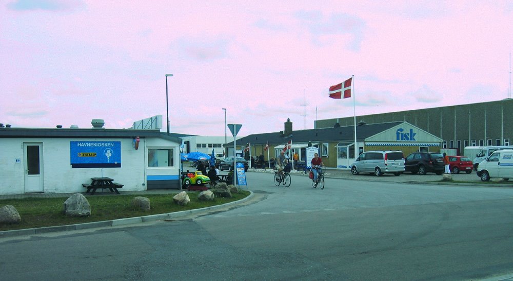 Havneby auf Rømø, Fischrestaurants am Hafen by Yarkssen