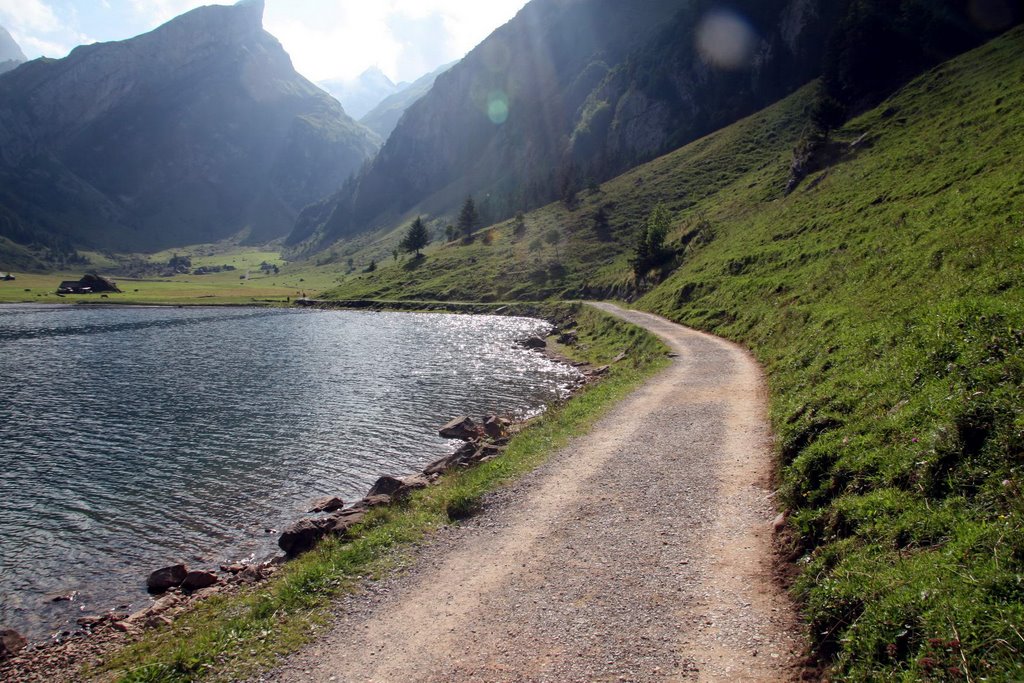 Weg am Seealpsee by Samuel Fausch