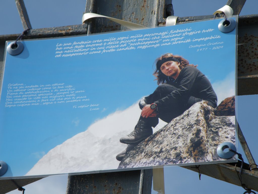 Cima Carega, un saluto a Cristina Castagna by alessandroperuzzo