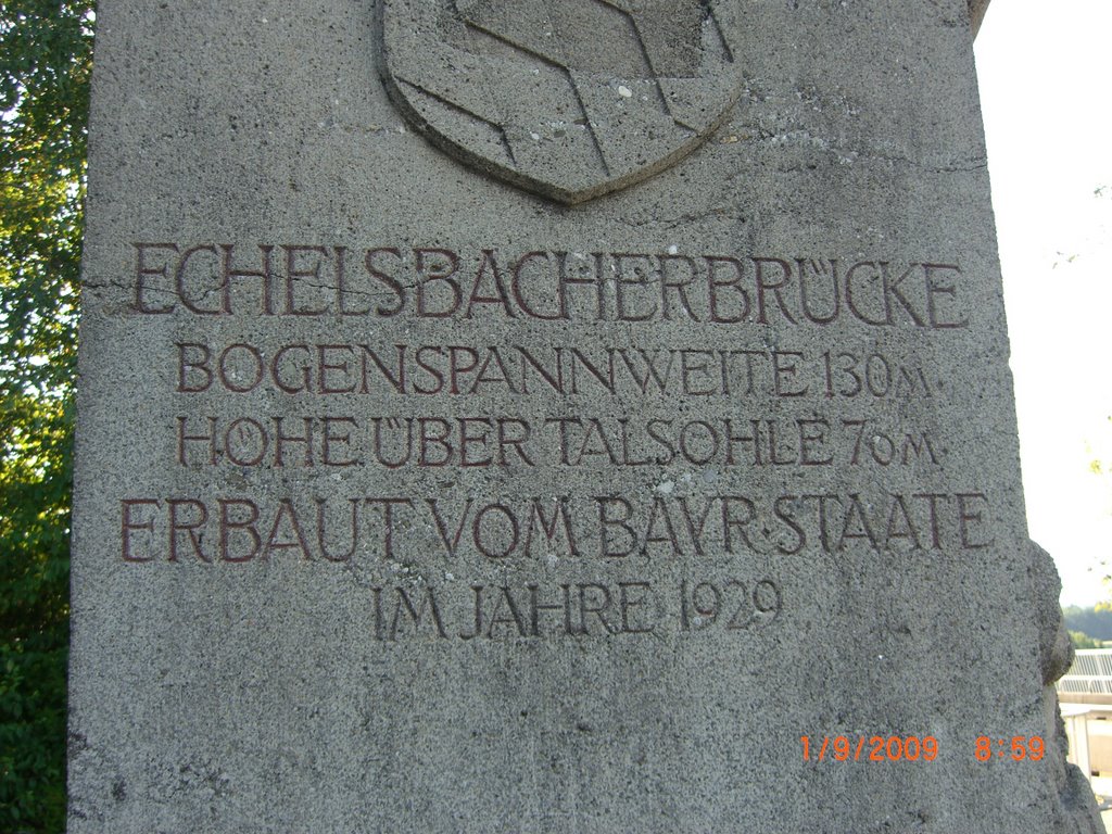 Denkmal an der Echelsbacher Brücke by FE-83