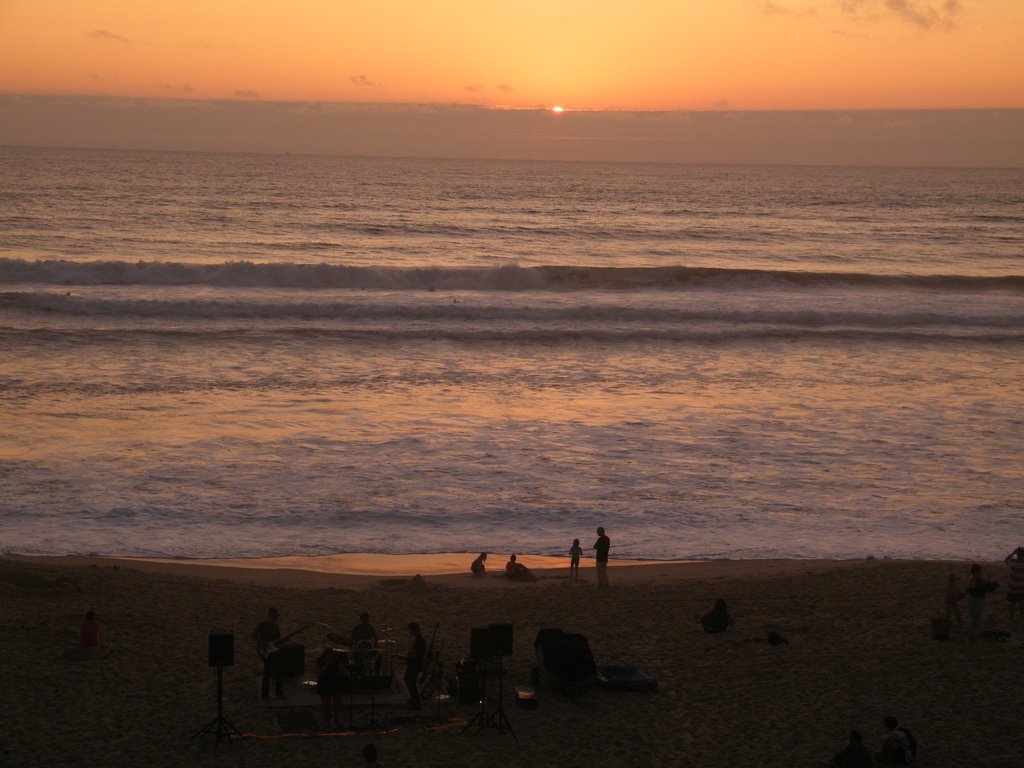 Coucher de soleil sur hourtin plage by phil83t