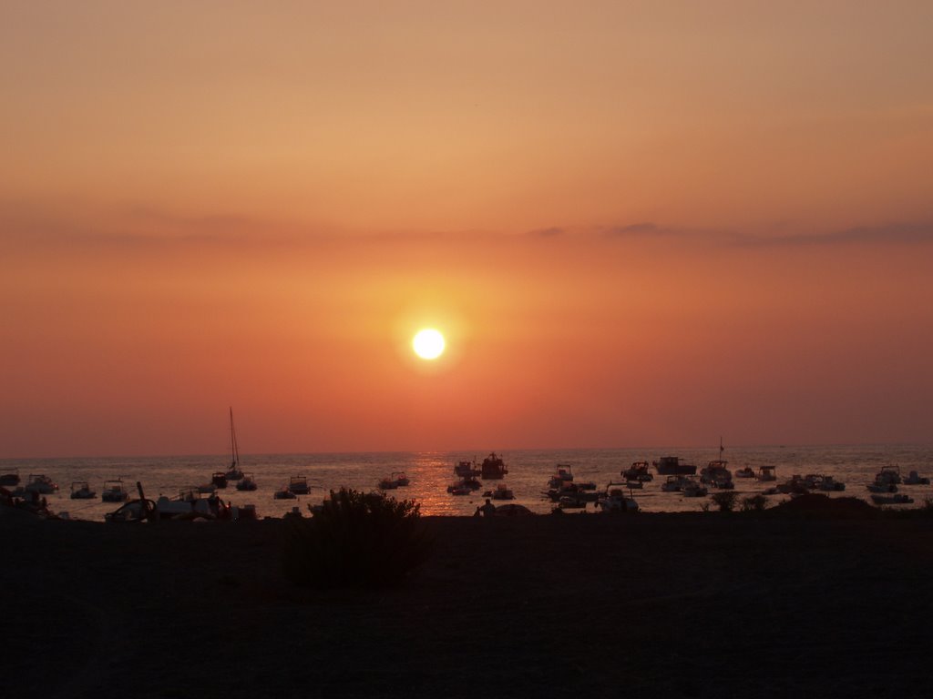 Praia a Mare beach at the sunset by gorinie