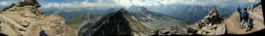 Panorama view from Ahornspitze (2976 m) by Hans Kloss