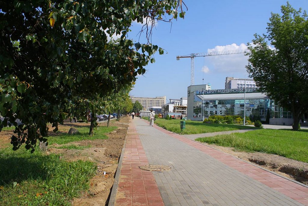 New sidewalk; Jul 2009 by Pete Perunov