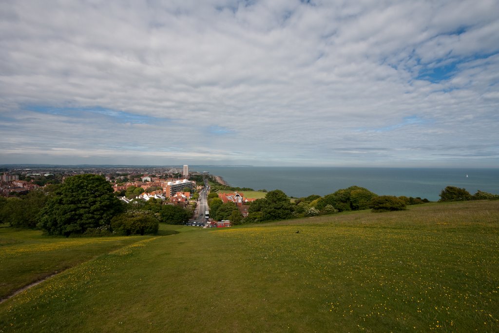 Eastbourne from the Beachy Head by LonelyPixel