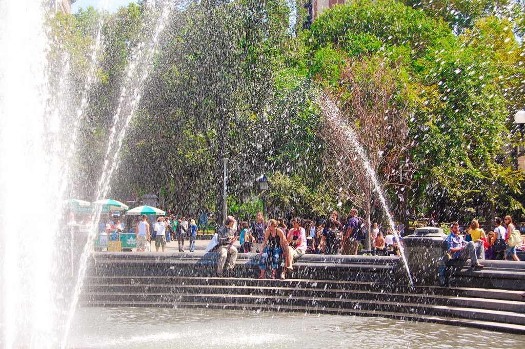 A Fountain in New York by Milica- Seka