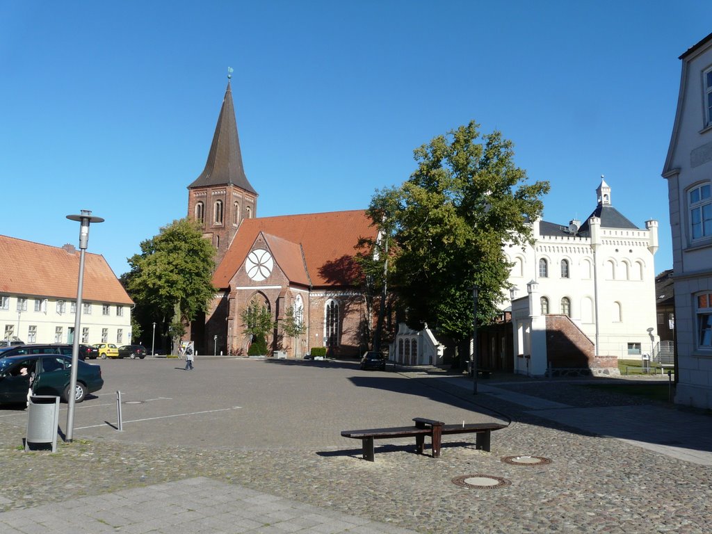 Germany_Mecklenburg_Wittenburg_Market, Town hall and church St.Bartholomaeus_P1090345.JPG by George Charleston