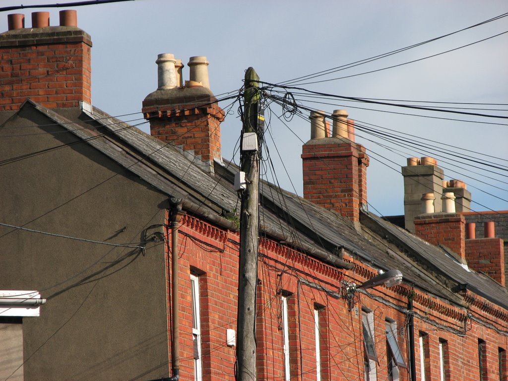 Power Lines & Chimney by Stefan Kontradowitz