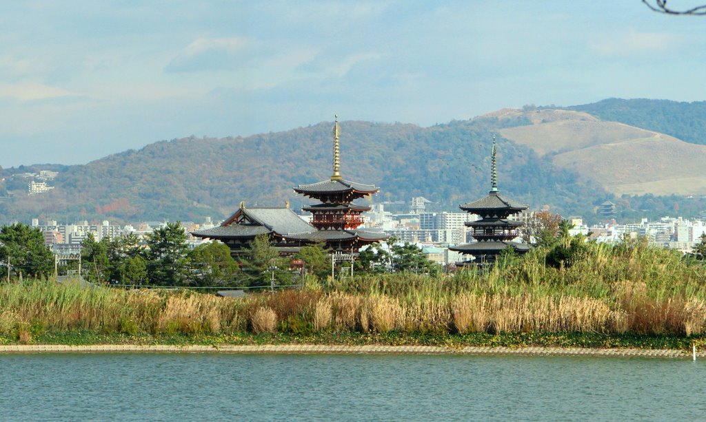 奈良市　薬師寺　若草山　（３４２ｍ） by Yoshio Kohara