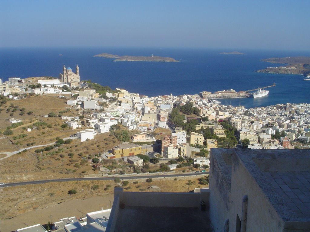 Syros - Vista de Ano Syros by Ana Travasso