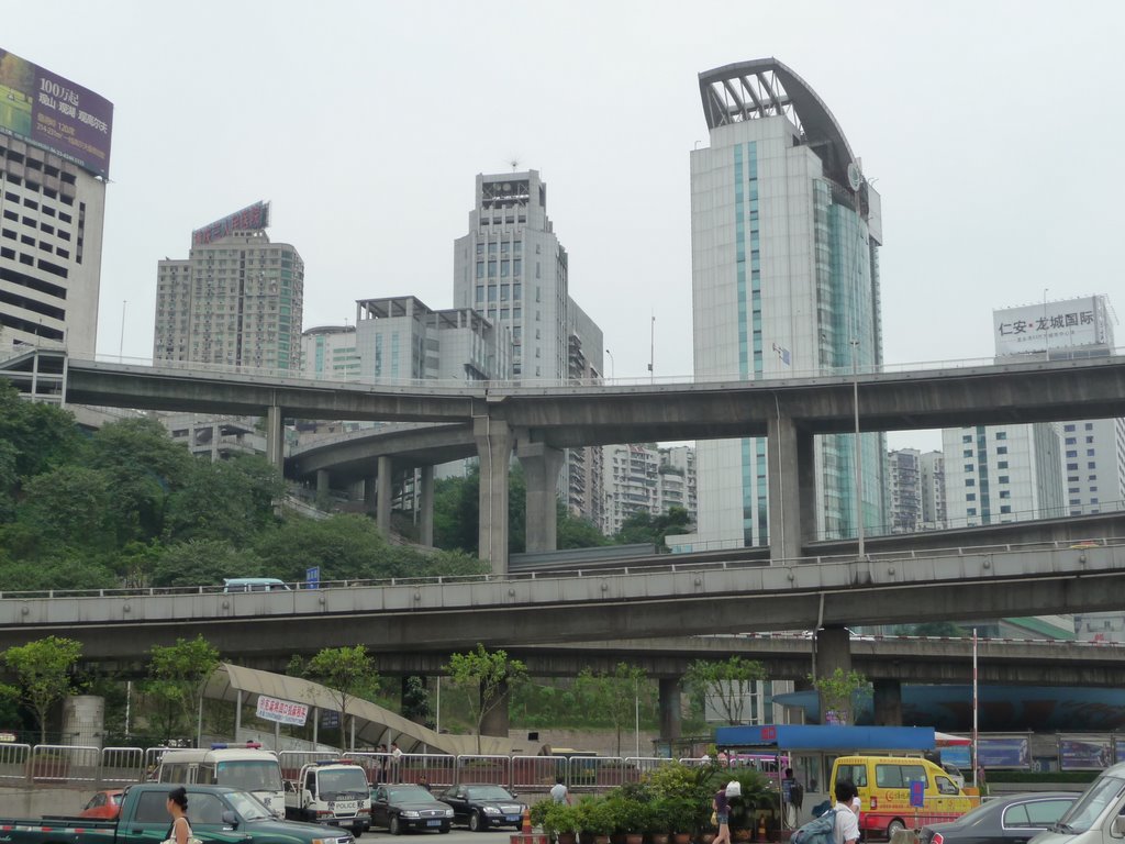 重庆菜园坝立交桥 - Caiyuanba Overpass, Chongqing by Samfu