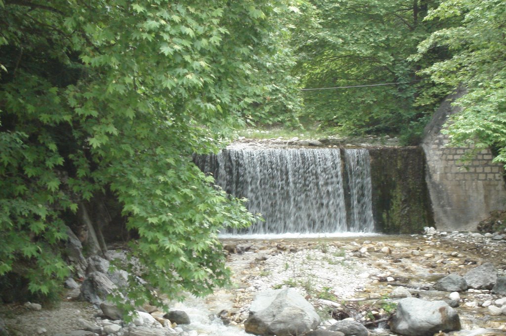 Water fall in Loutraki of Aridaia by Pafsanias