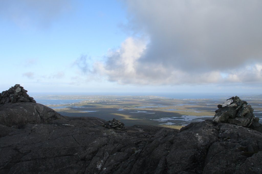 View from the top of Errisbeg towards Ballyconneely by Tjaart Molenkamp