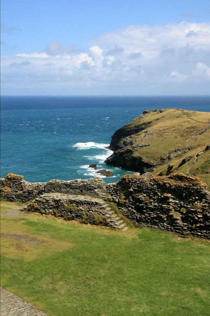 Küste bei Tintagel, Cornwall, König Arthurs Schloss by gustl