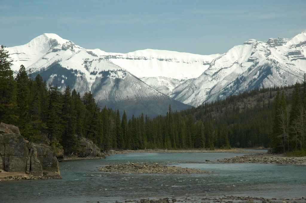 Downstream from Bow Falls, Banff Alberta by Wessexbear