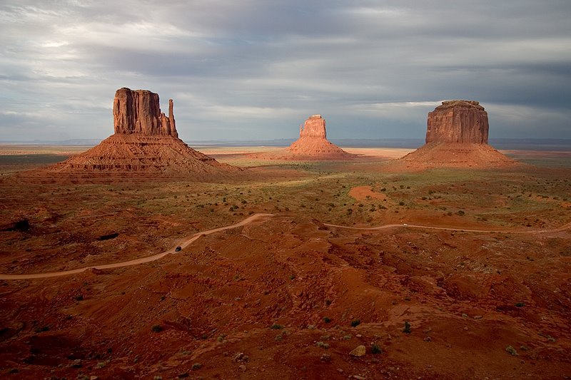 Bad Weather at Monument Valley by Joost Bossuyt