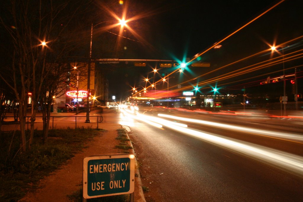 Lamar Ave at Night by Chris L. Richardson