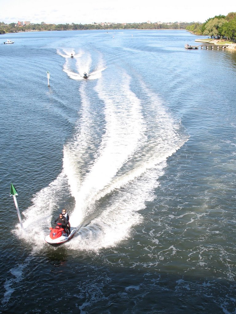 Jet Skis on the Swan (nr Perth) by mark_ncompass