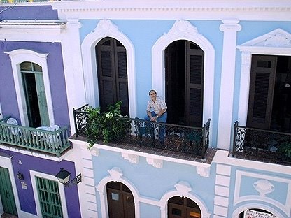 Typical architecture at Calle San Sebastian in Old San Juan by domingodiaz