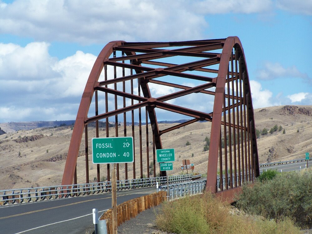 Clarno Bridge, John Day River by Pamela Elbert Poland