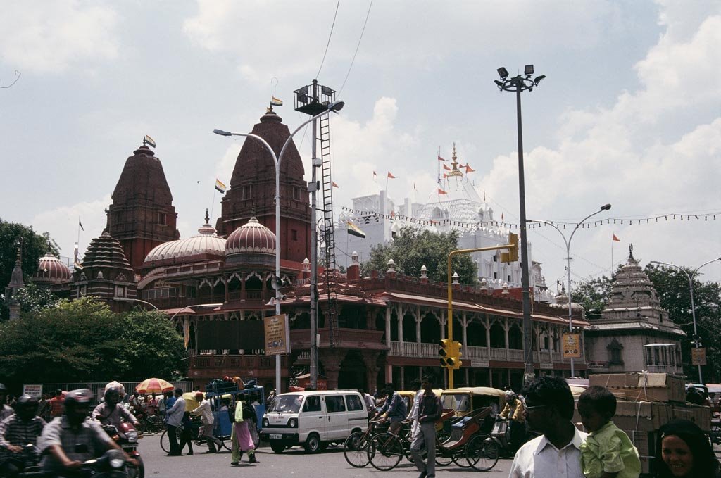 Old Delhi, początek Chandni Chowk, przed Red Fortem by Michał Tranda