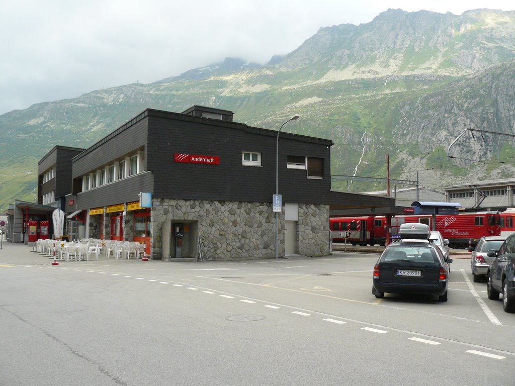 Train station in Andermatt by alex@apsoft