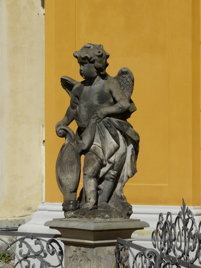 Germany_Monastery of Neuzelle_Statue of a little angel_P1090451.JPG by George Charleston