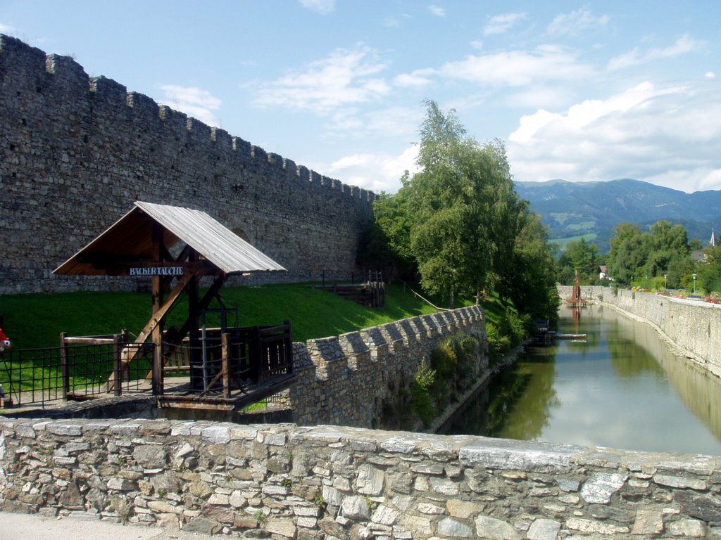 Stadtmauer in Friesach by Kloiner