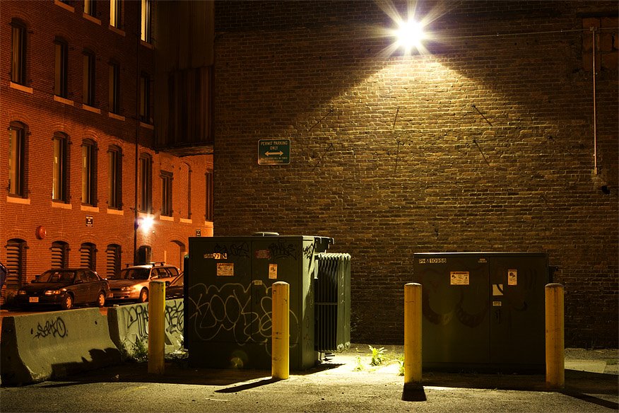 Transformer at Night, Boston, MA by tobogranyte