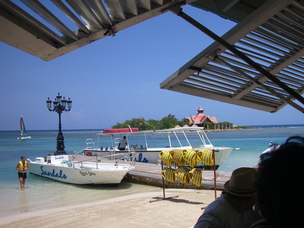 Another beach sight at Sandals Royal Caribbean. by Roberto Lam