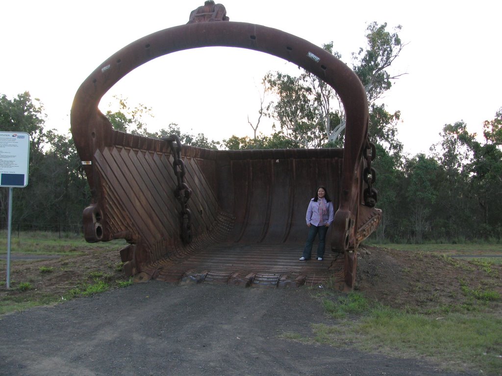 Giant mining piece with person inside by fiddyschmitt