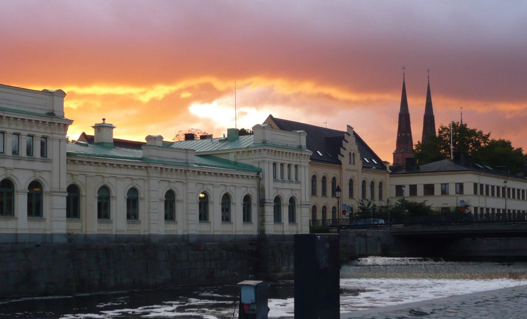 Uppsala, sunset end of August 2009 by Nikos Avouris