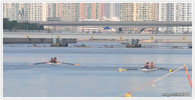 Shing Mun River (during Rowing Championships) by HYC