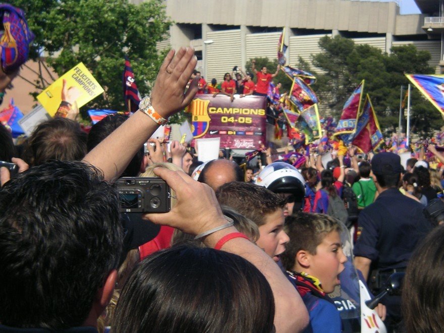 Celebracion del Titulo de Liga F.C,Barcelona by oskr