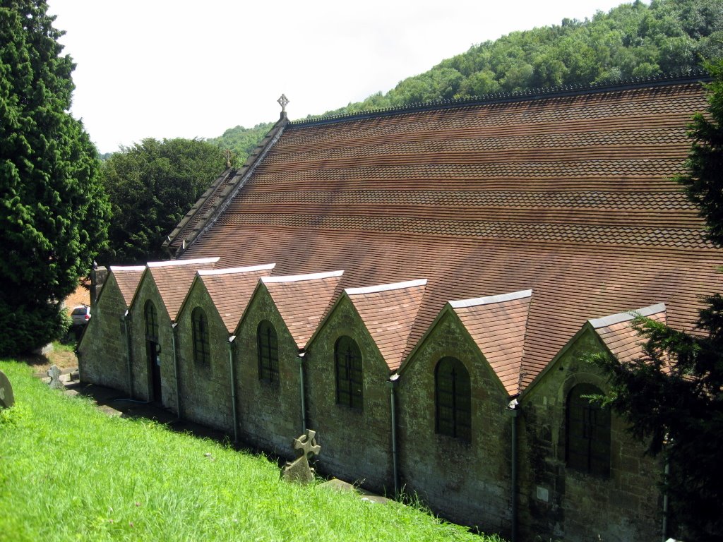 Roofs of Christchurch, Chalford, Gloucestershire by Glyn Hale